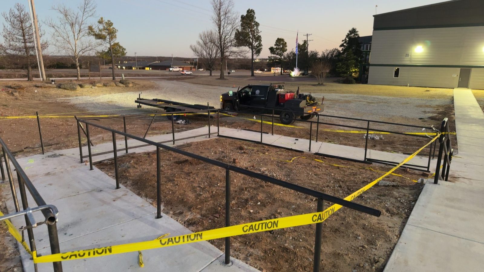 Commercial handrail fabrication and installation, Seminole Oklahoma — photo 2