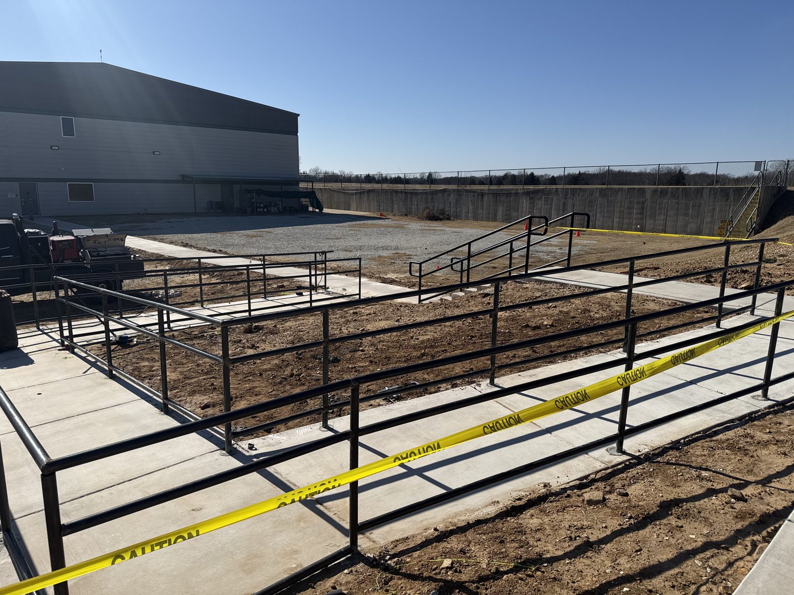 Commercial handrail fabrication and installation, Seminole Oklahoma — photo 5